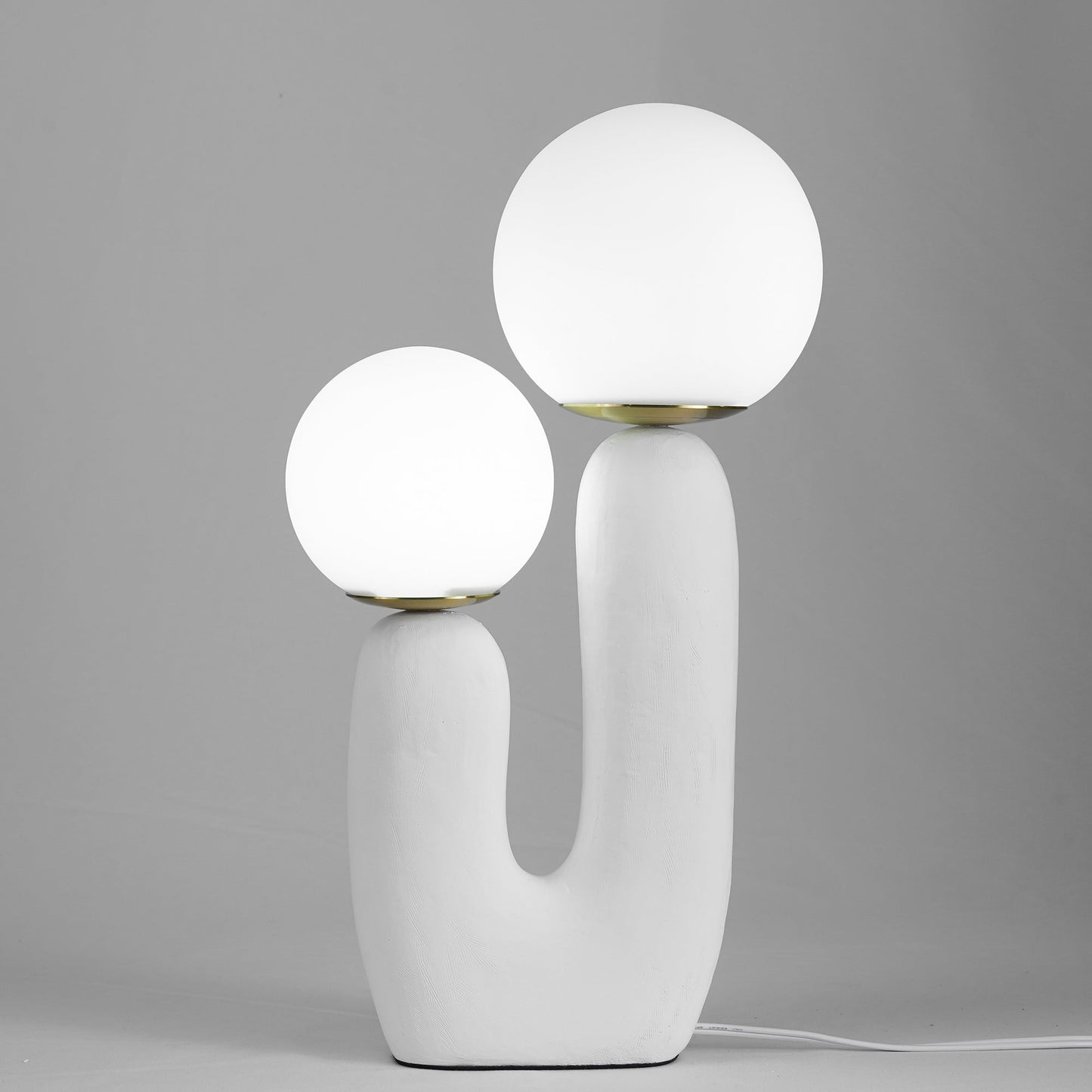 Elegant Wooden Table Light with Earthy Tone