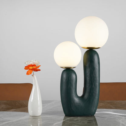 Elegant Wooden Table Light with Earthy Tone