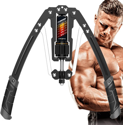 Home Gym Arm Strength Trainer 10-200kg Adjustable Resistance