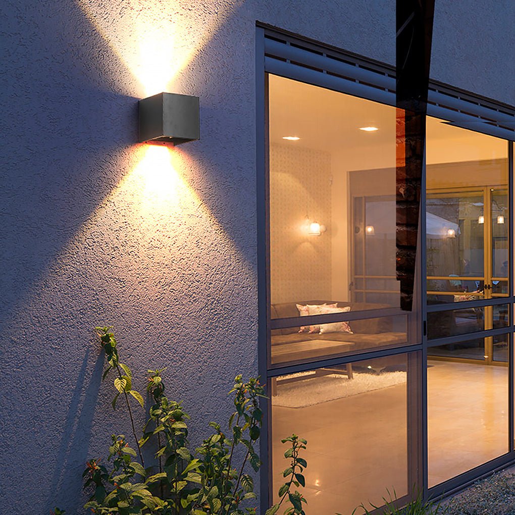 Outdoor Adjustable LED Wall Lights Waterproof Exterior Spotlights