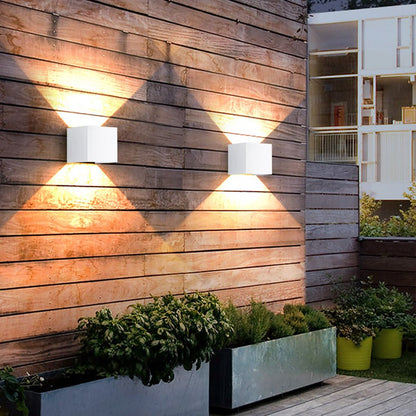 Outdoor Adjustable LED Wall Lights Waterproof Exterior Spotlights