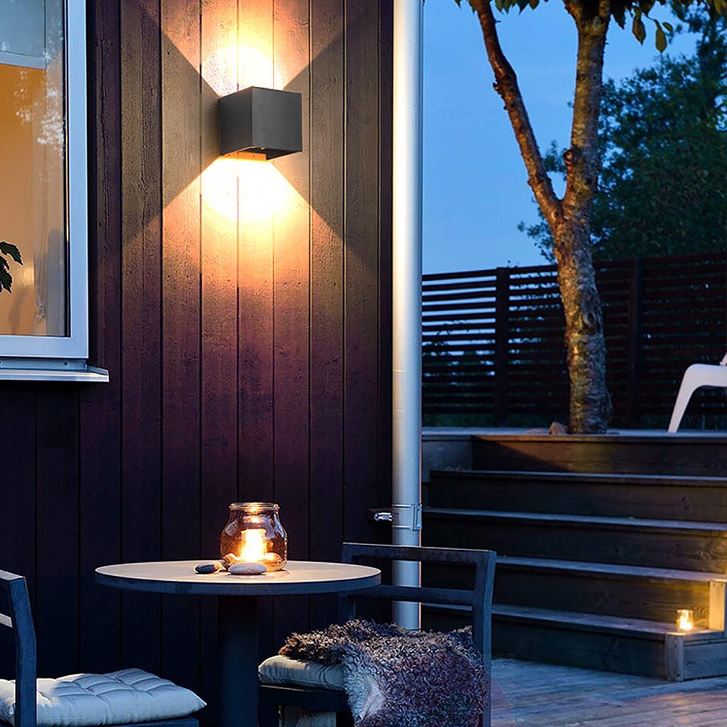 Outdoor Adjustable LED Wall Lights Waterproof Exterior Spotlights