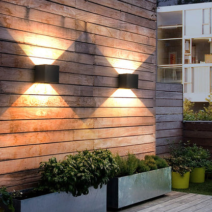 Outdoor Adjustable LED Wall Lights Waterproof Exterior Spotlights