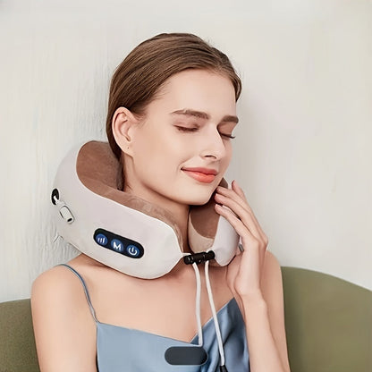 Contour Neck Pillow with Heat and Memory Foam