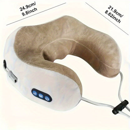 Contour Neck Pillow with Heat and Memory Foam