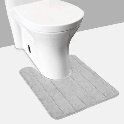 Contour Toilet Mat with Anti-Slip Bottom