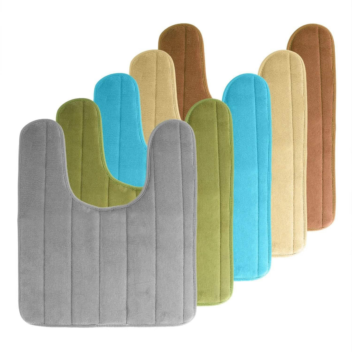 Contour Toilet Mat with Anti-Slip Bottom