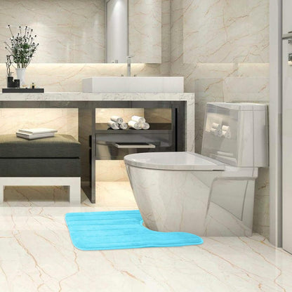 Contour Toilet Mat with Anti-Slip Bottom