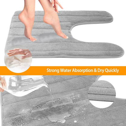 Contour Toilet Mat with Anti-Slip Bottom