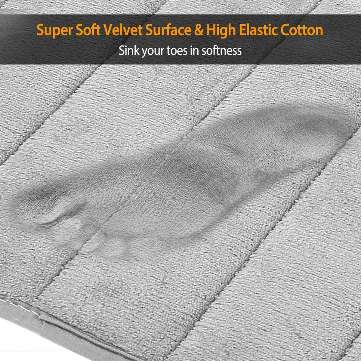 Contour Toilet Mat with Anti-Slip Bottom