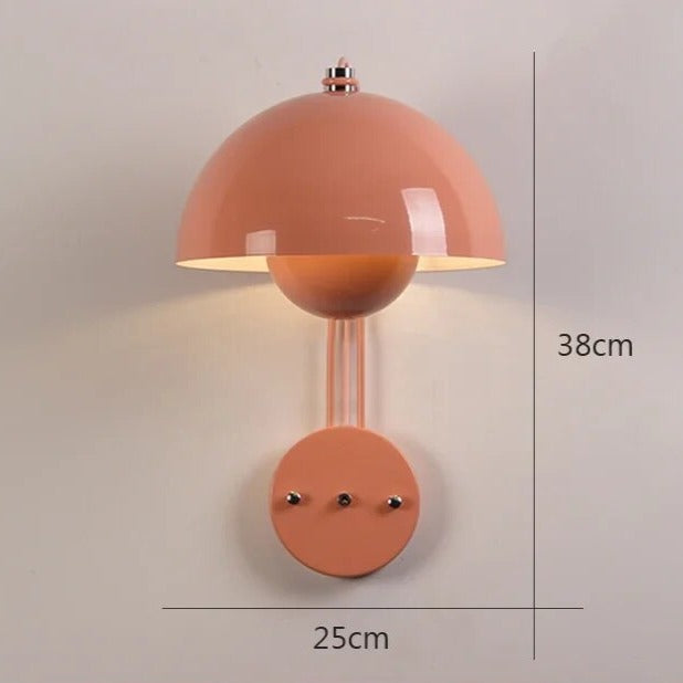 Warm Mushroom Wall Light for Home Decor