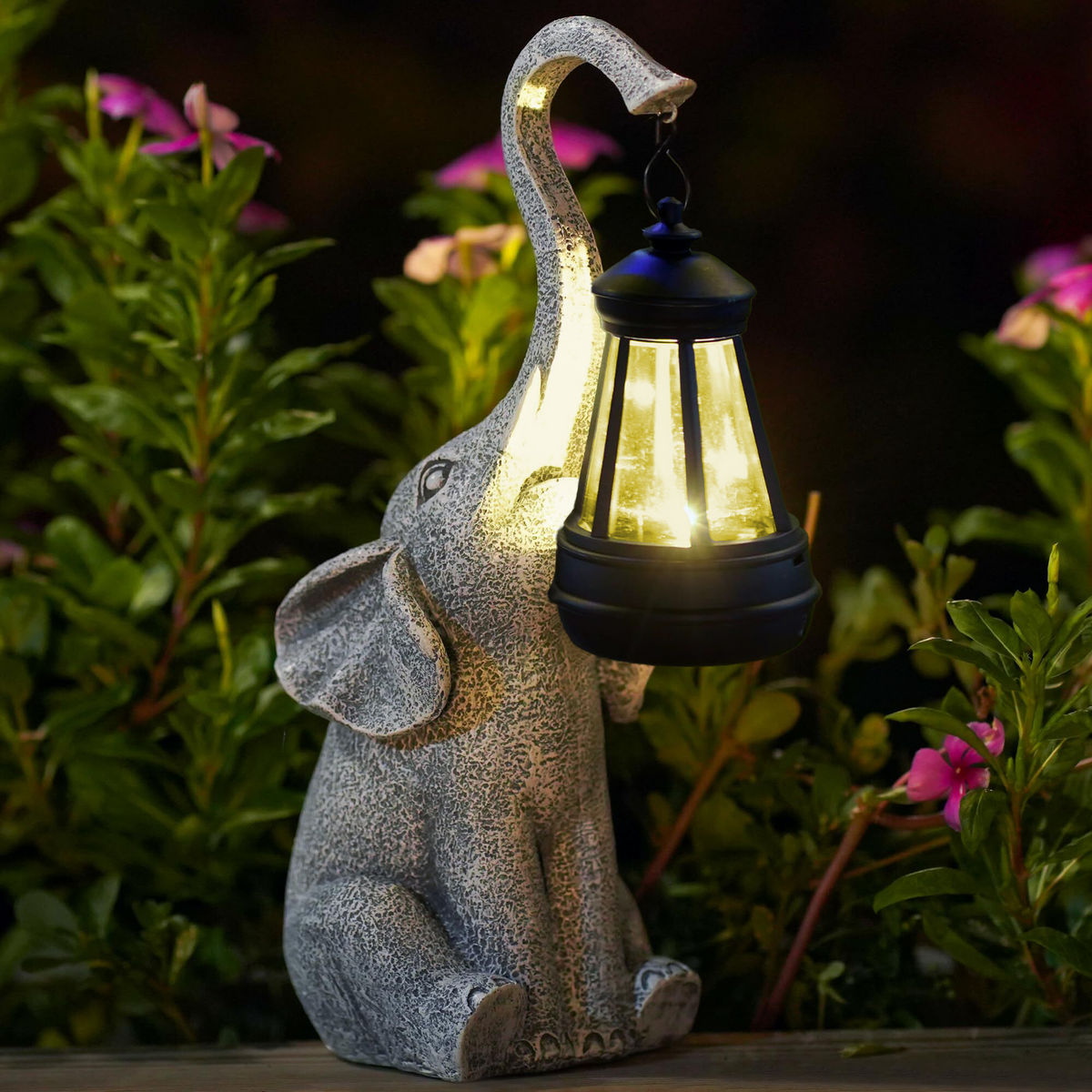 Outdoor Elephant Solar Lamp - Cofik