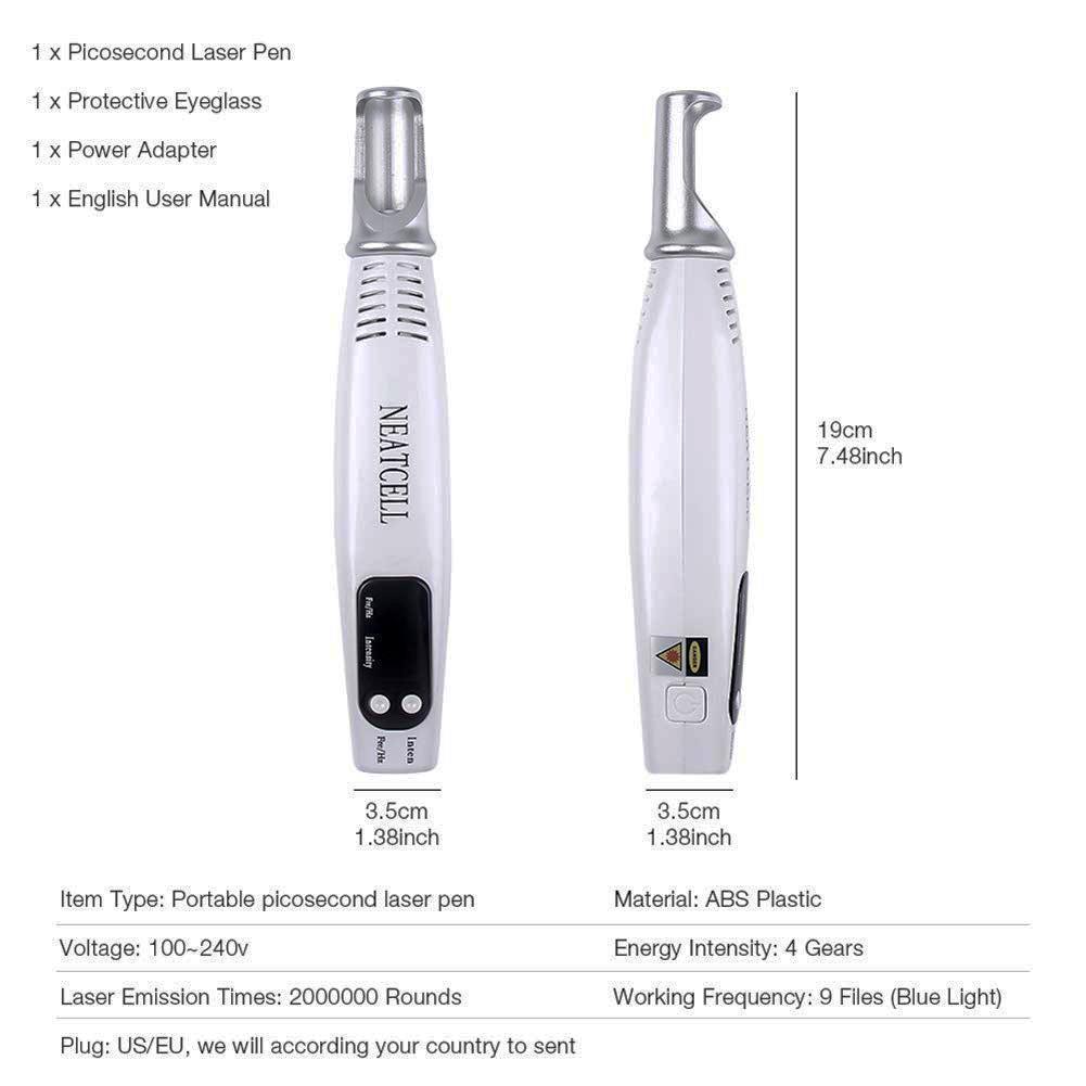 Fast Laser Skin Spot Tattoo Removal Device