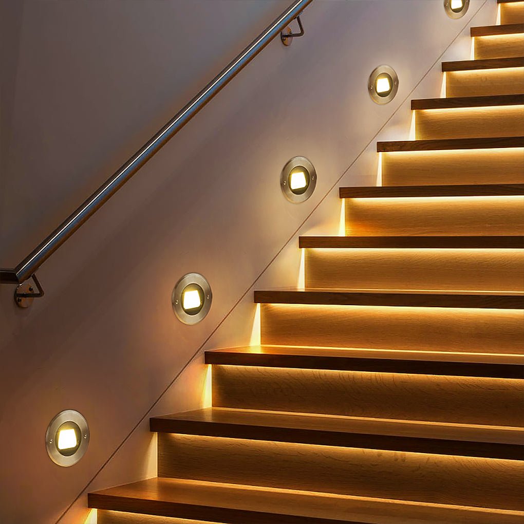 Slim Outdoor LED Step Lights for Deck and Stairway