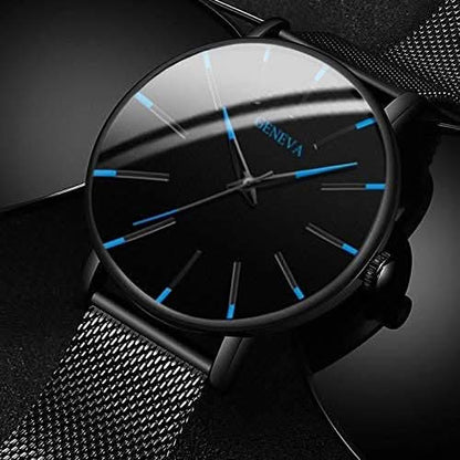 Slim Men's Leather Business Watch