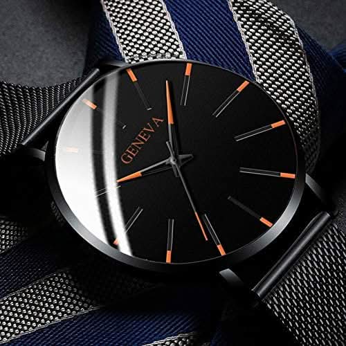 Slim Men's Leather Business Watch