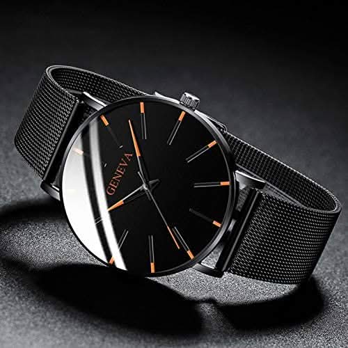 Slim Men's Leather Business Watch