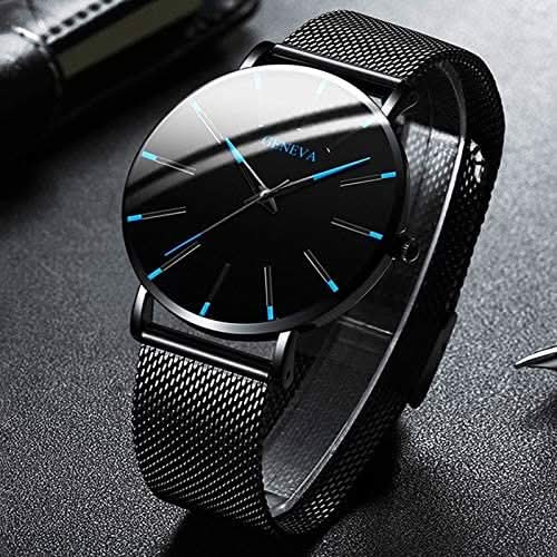Slim Men's Leather Business Watch - Cofik