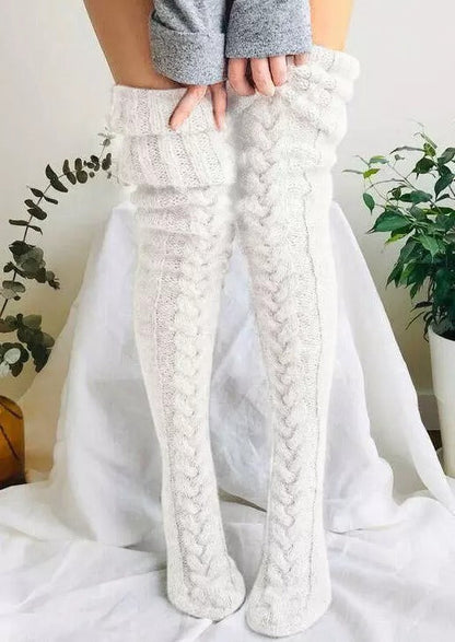 Cozy Thermal Knee High Knitted Winter Socks