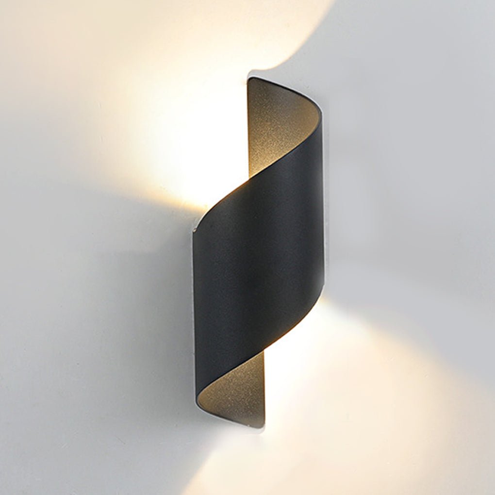Stylish Spiral LED Outdoor Wall Lamp - Cofik