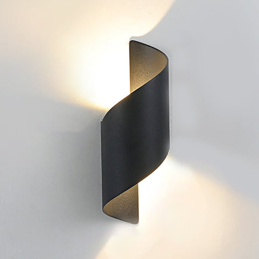Stylish Spiral LED Outdoor Wall Lamp - Cofik