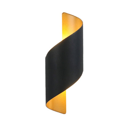 Stylish Spiral LED Outdoor Wall Lamp