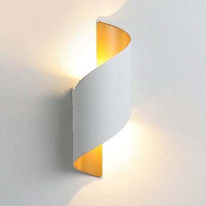 Stylish Spiral LED Outdoor Wall Lamp