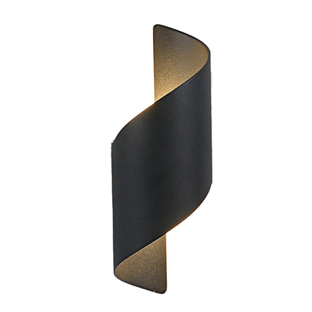 Stylish Spiral LED Outdoor Wall Lamp
