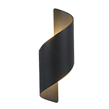 Stylish Spiral LED Outdoor Wall Lamp