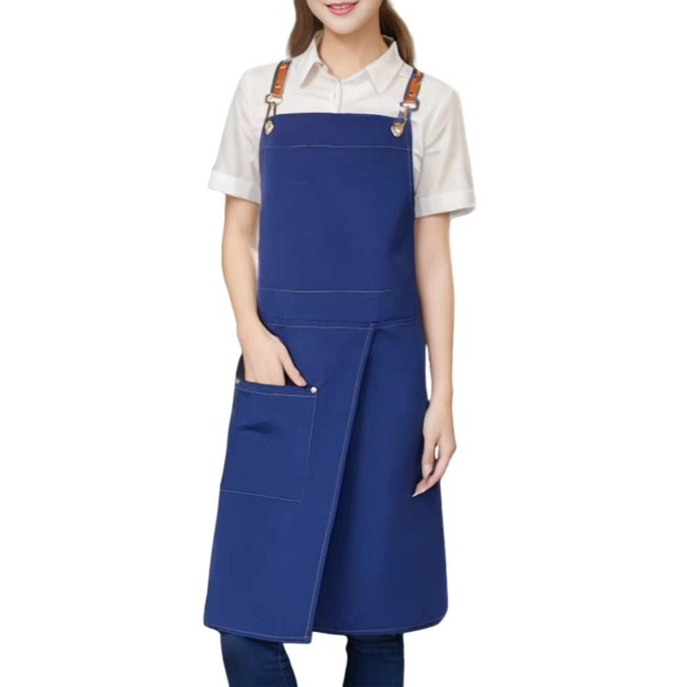 Unisex Split Skirt Apron with Pockets