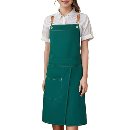 Unisex Split Skirt Apron with Pockets