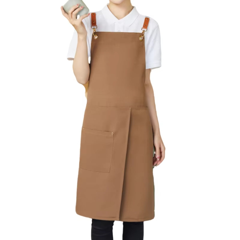 Unisex Split Skirt Apron with Pockets