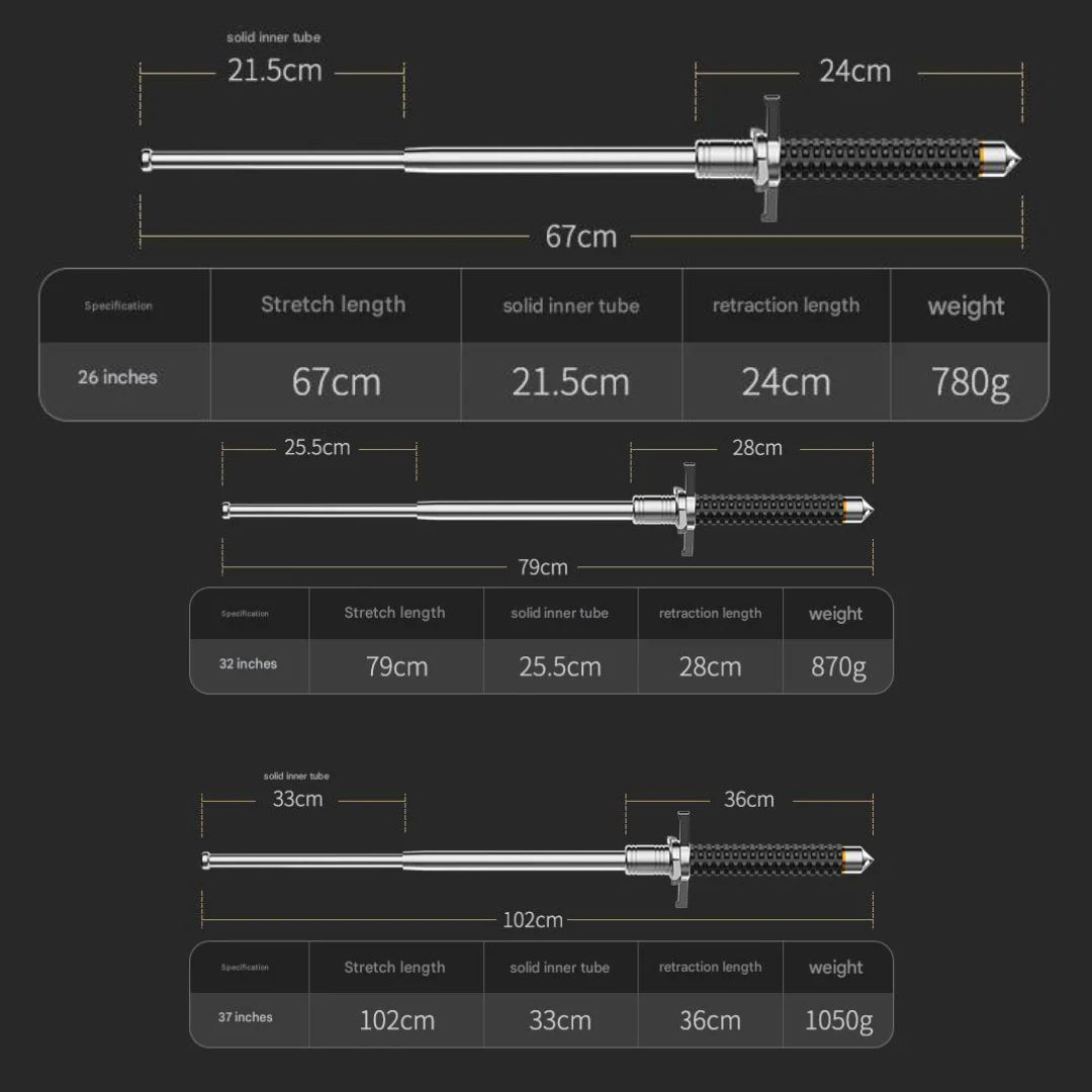 Sturdy Folding Walking Cane with Wide Base Support