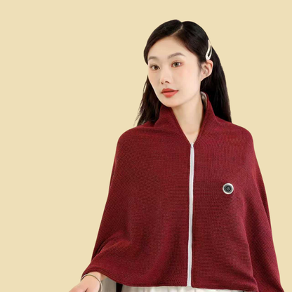 USB Heated Shawl Wrap — Fast-Warming Wearable Blanket