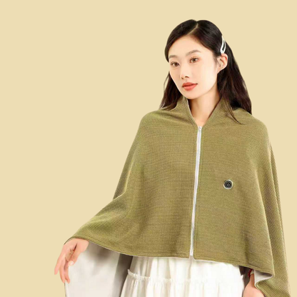 USB Heated Shawl Wrap — Fast-Warming Wearable Blanket