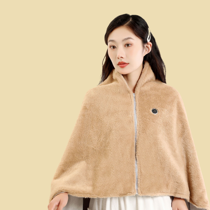 USB Heated Shawl Wrap — Fast-Warming Wearable Blanket