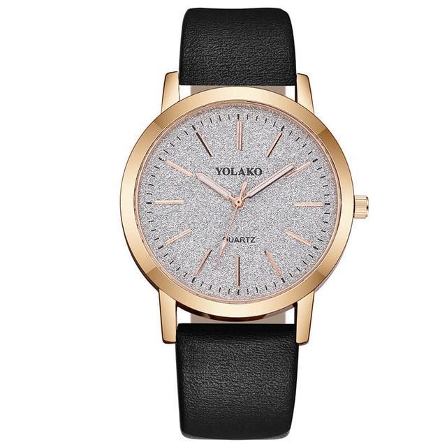 Stylish Women's Faux Leather Quartz Wrist Watch - Cofik