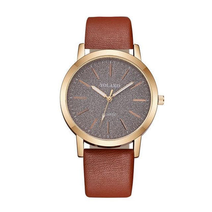 Stylish Women's Faux Leather Quartz Wrist Watch