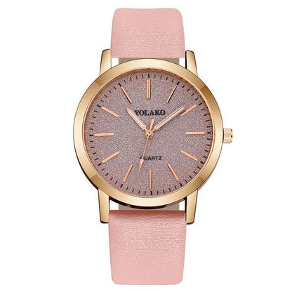 Stylish Women's Faux Leather Quartz Wrist Watch