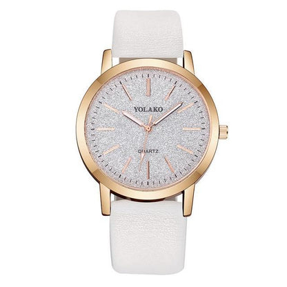 Stylish Women's Faux Leather Quartz Wrist Watch