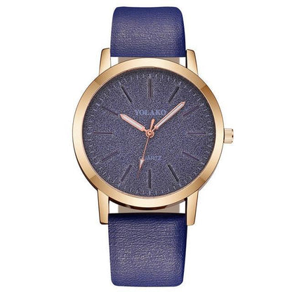 Stylish Women's Faux Leather Quartz Wrist Watch