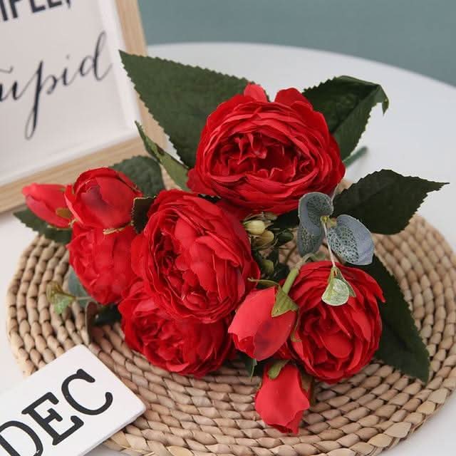 Beautiful Fake Flower Peony Arrangement