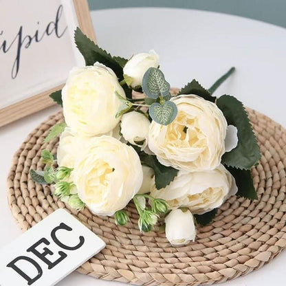 Beautiful Fake Flower Peony Arrangement