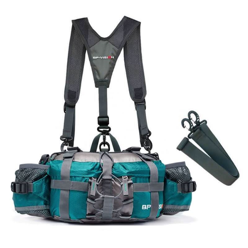 Waterproof Outdoor Hiking Hip Pack with Water Bottle Holder