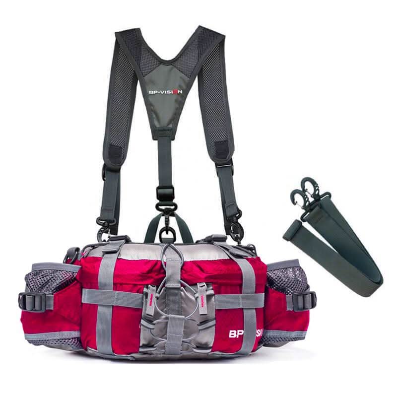 Waterproof Outdoor Hiking Hip Pack with Water Bottle Holder
