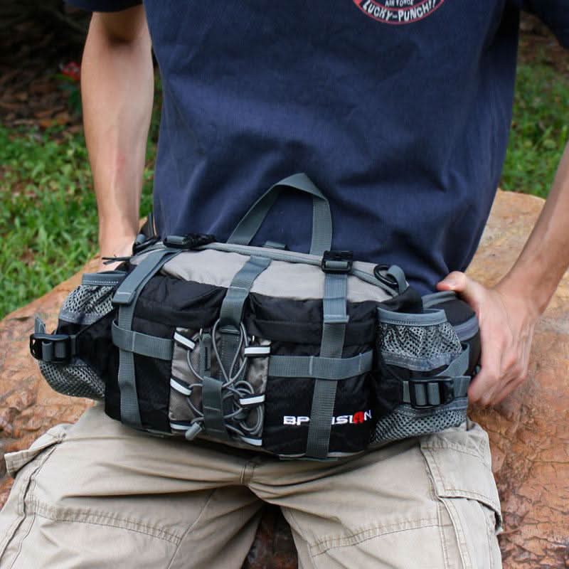 Waterproof Outdoor Hiking Hip Pack with Water Bottle Holder