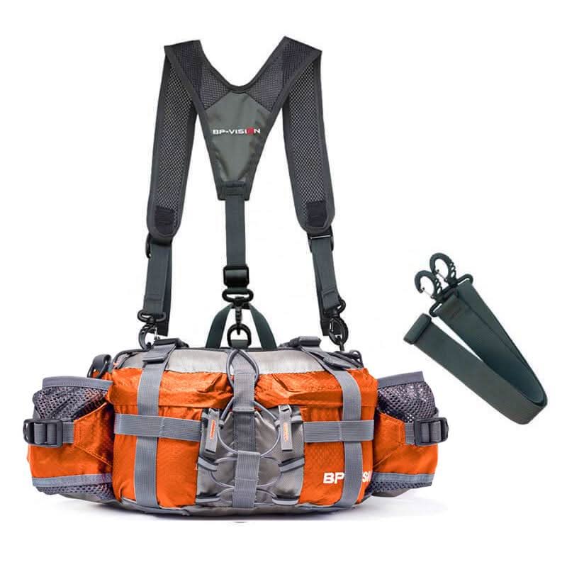 Waterproof Outdoor Hiking Hip Pack with Water Bottle Holder