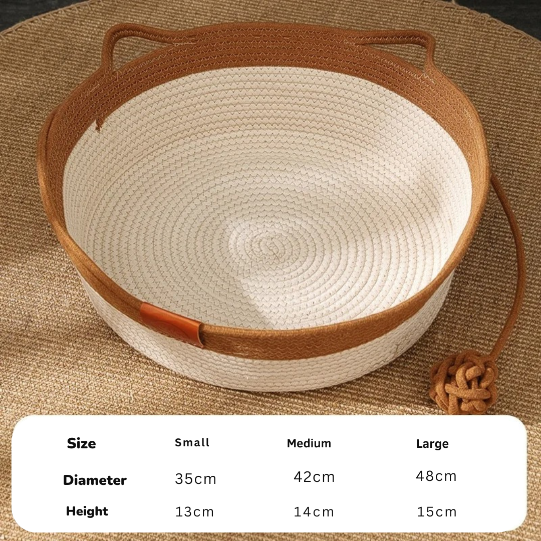 Natural Fiber Cat Nest Bed