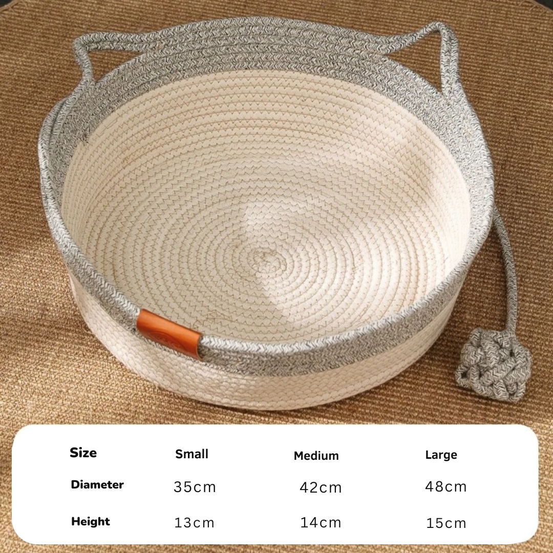 Natural Fiber Cat Nest Bed
