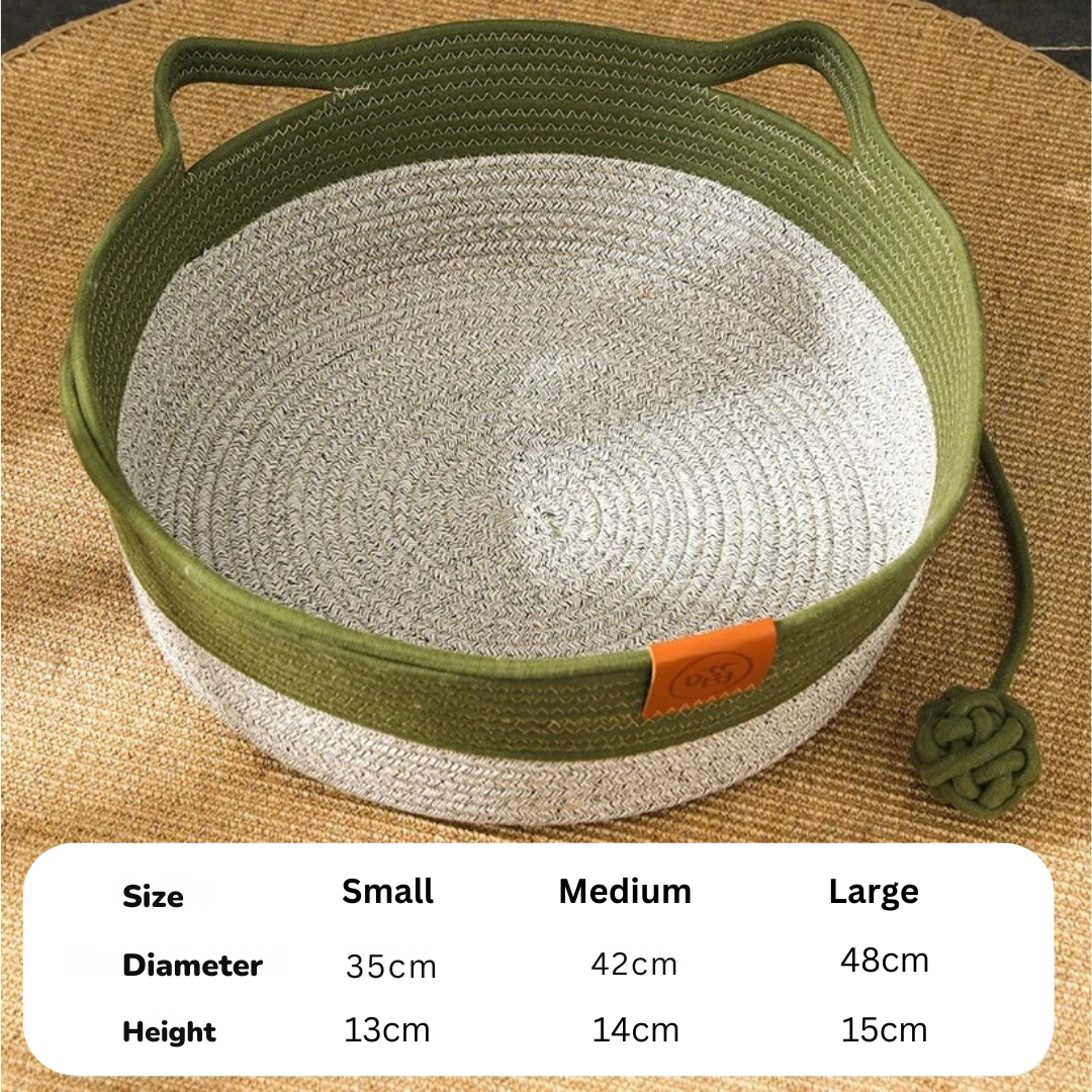 Natural Fiber Cat Nest Bed